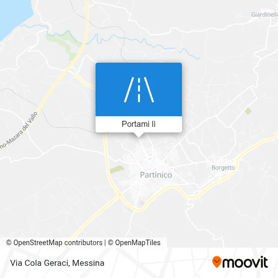 Mappa Via Cola Geraci