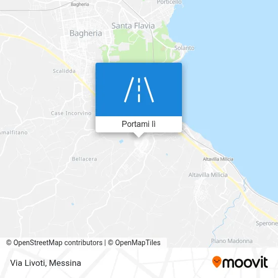Mappa Via Livoti