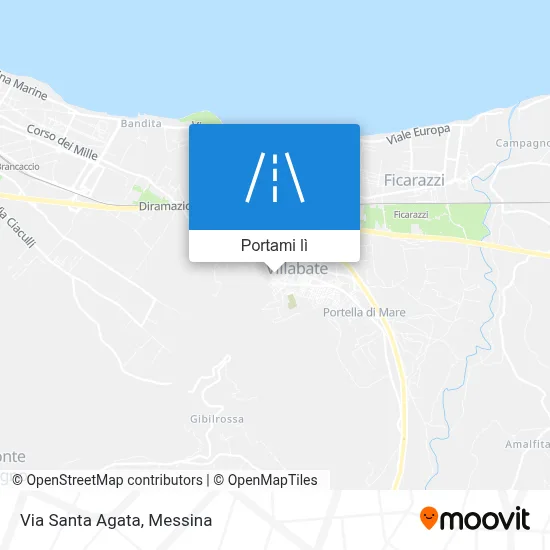 Mappa Via Santa Agata
