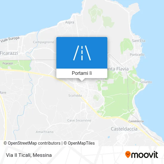 Mappa Via II Ticali
