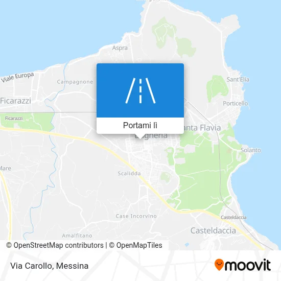 Mappa Via Carollo