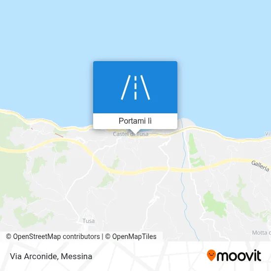 Mappa Via Arconide