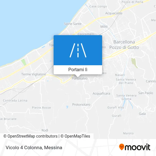 Mappa Vicolo 4 Colonna