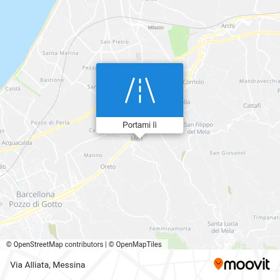 Mappa Via Alliata