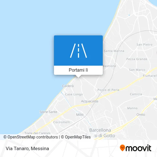 Mappa Via Tanaro
