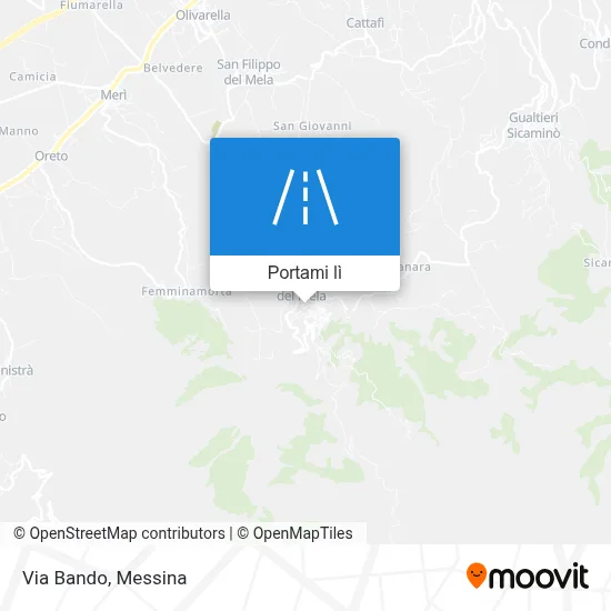 Mappa Via Bando