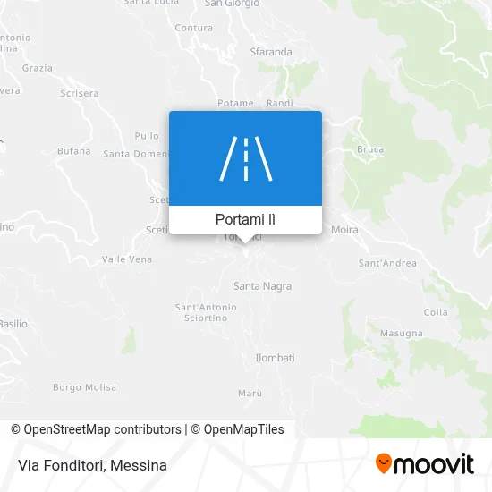 Mappa Via Fonditori