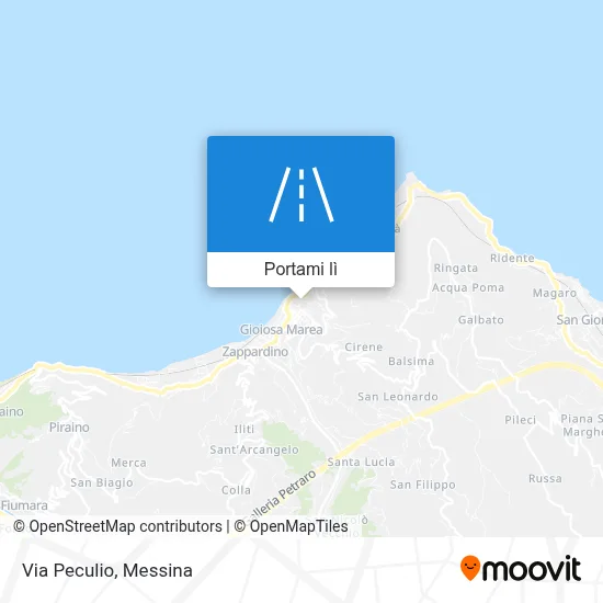 Mappa Via Peculio