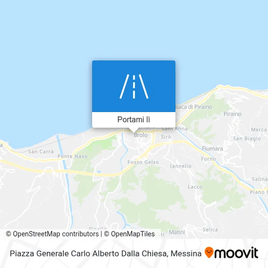 Mappa Piazza Generale Carlo Alberto Dalla Chiesa
