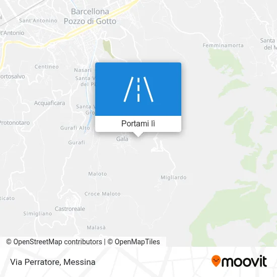 Mappa Via Perratore