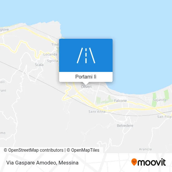 Mappa Via Gaspare Amodeo