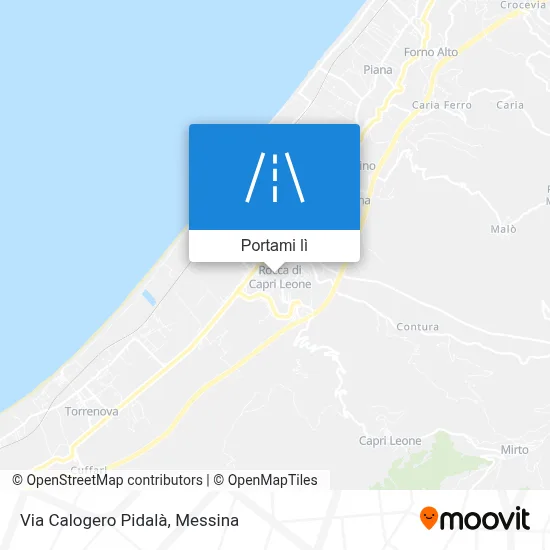 Mappa Via Calogero Pidalà