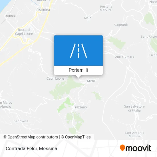 Mappa Contrada Felci