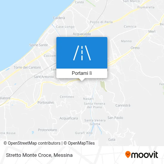 Mappa Stretto Monte Croce