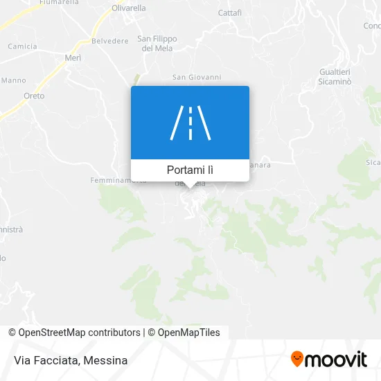 Mappa Via Facciata