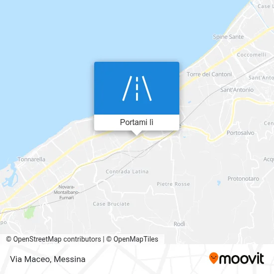 Mappa Via Maceo
