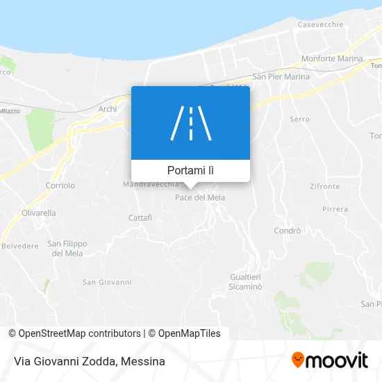 Mappa Via Giovanni Zodda