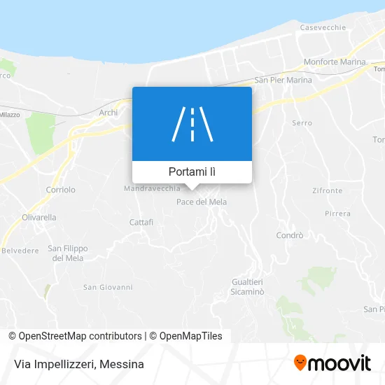 Mappa Via Impellizzeri