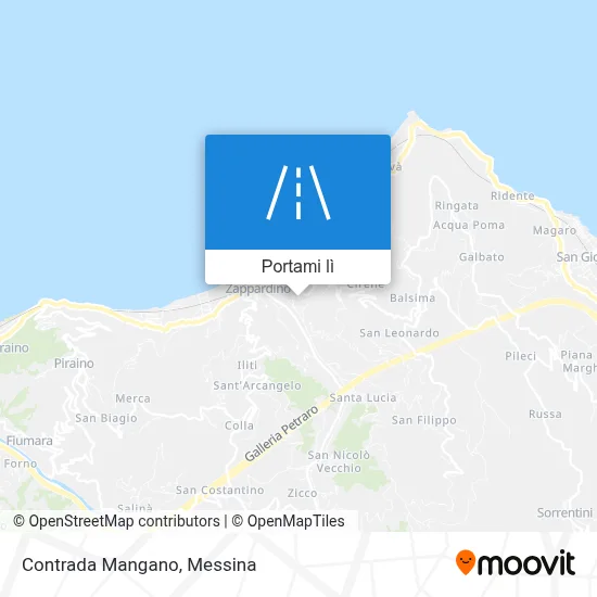 Mappa Contrada Mangano