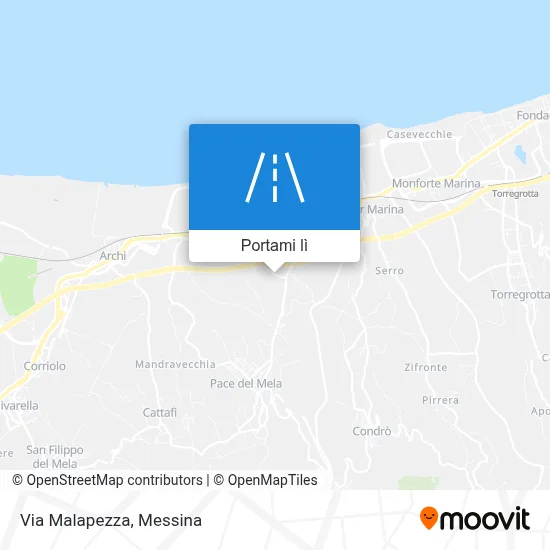 Mappa Via Malapezza