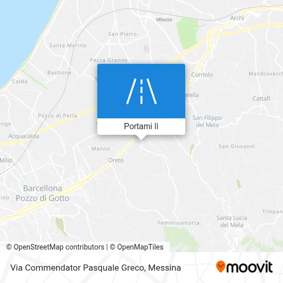 Mappa Via Commendator Pasquale Greco