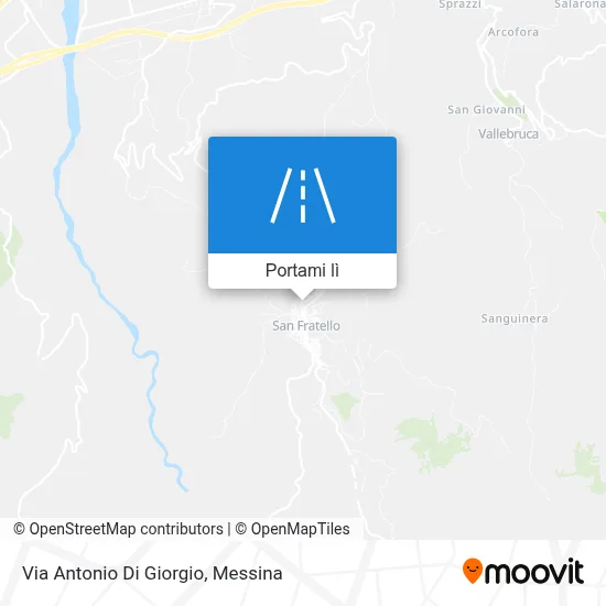 Mappa Via Antonio Di Giorgio