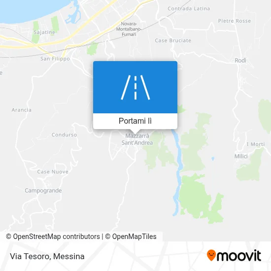 Mappa Via Tesoro