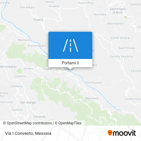 Mappa Via I Convento