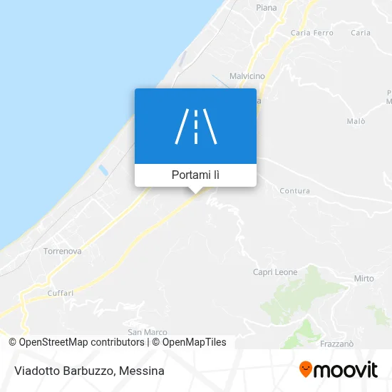 Mappa Viadotto Barbuzzo