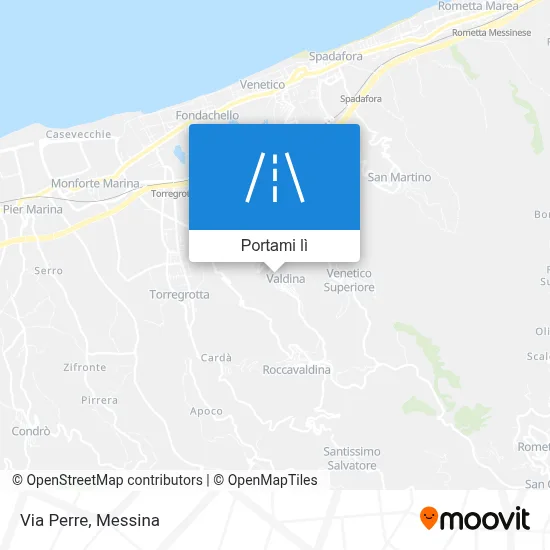 Mappa Via Perre