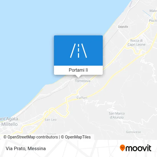Mappa Via Prato