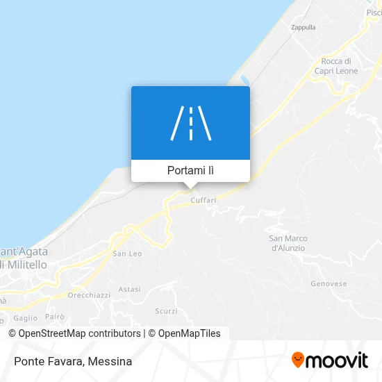 Mappa Ponte Favara