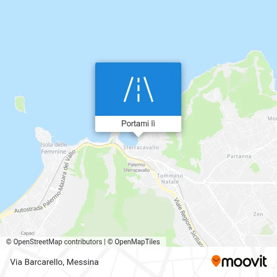 Mappa Via Barcarello