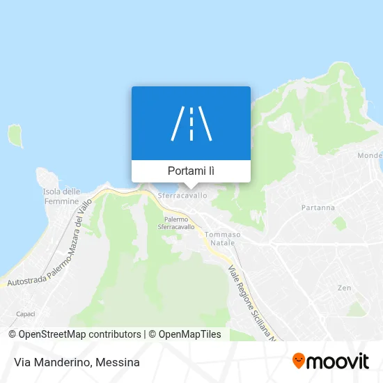 Mappa Via Manderino