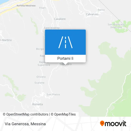Mappa Via Generosa