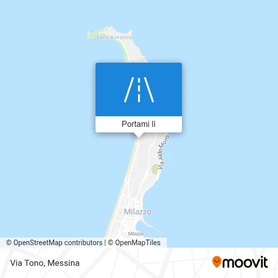 Mappa Via Tono