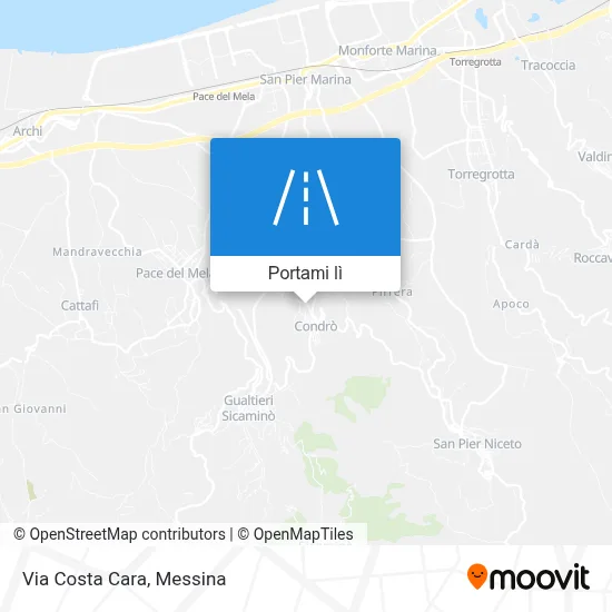 Mappa Via Costa Cara