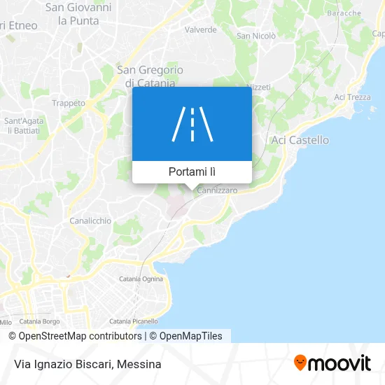 Mappa Via Ignazio Biscari