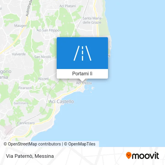 Mappa Via Paternò