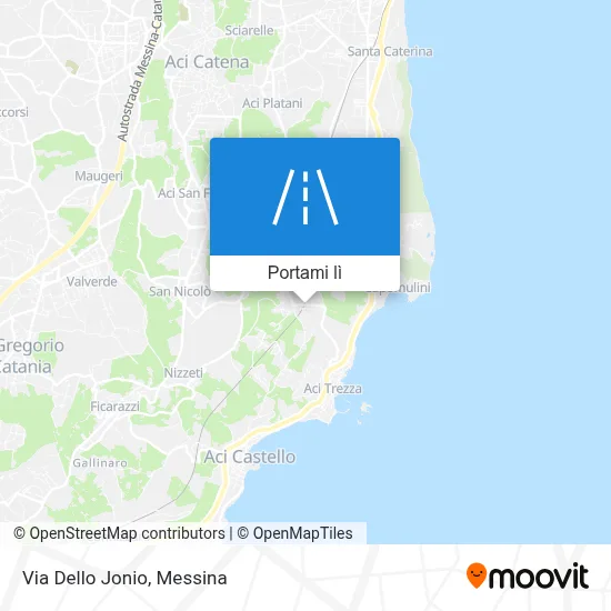 Mappa Via Dello Jonio