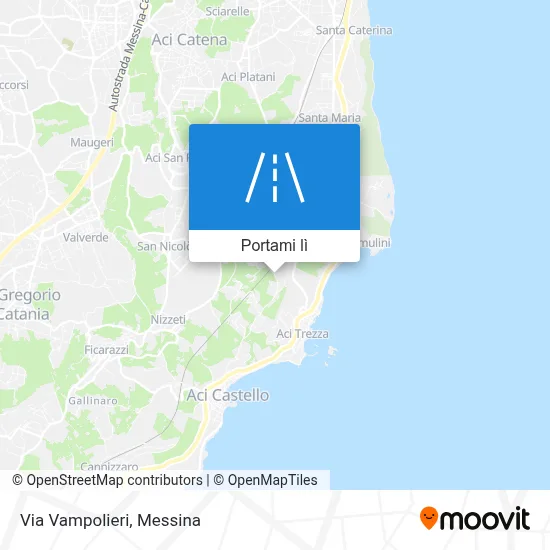 Mappa Via Vampolieri