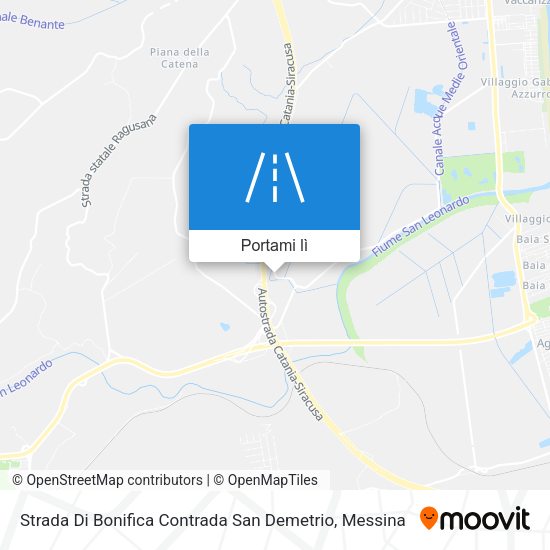 Mappa Strada Di Bonifica Contrada San Demetrio