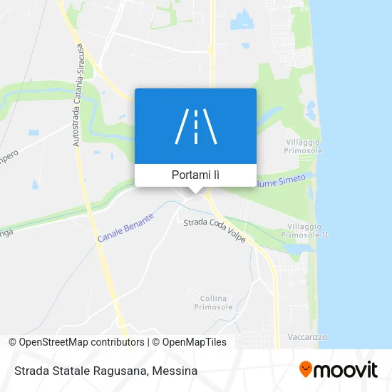 Mappa Strada Statale Ragusana