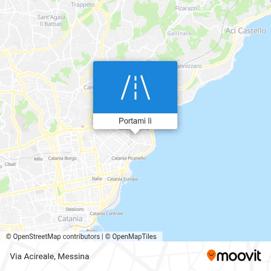 Mappa Via Acireale