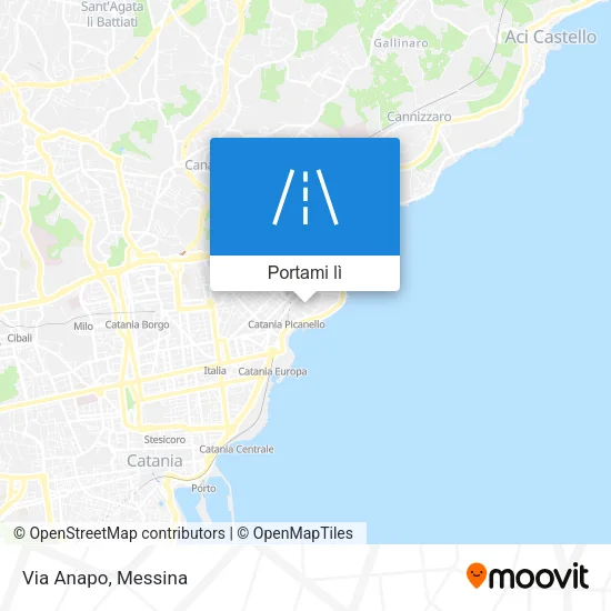 Mappa Via Anapo