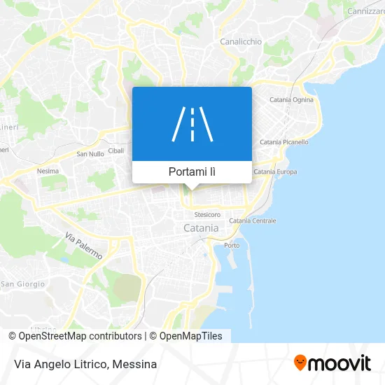 Mappa Via Angelo Litrico