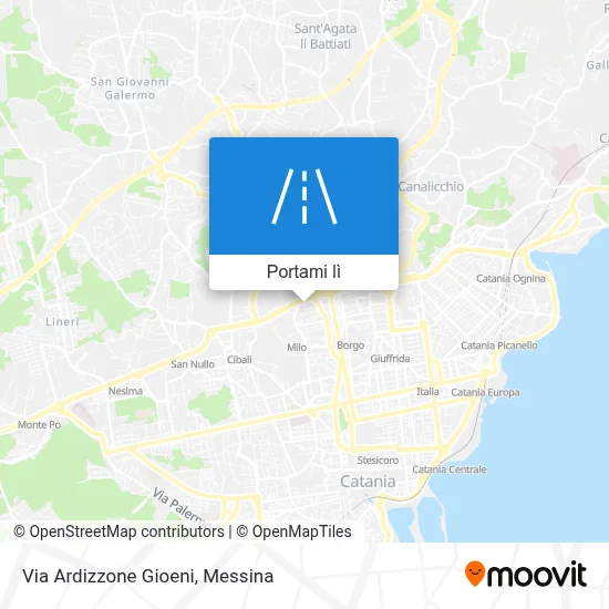Mappa Via Ardizzone Gioeni