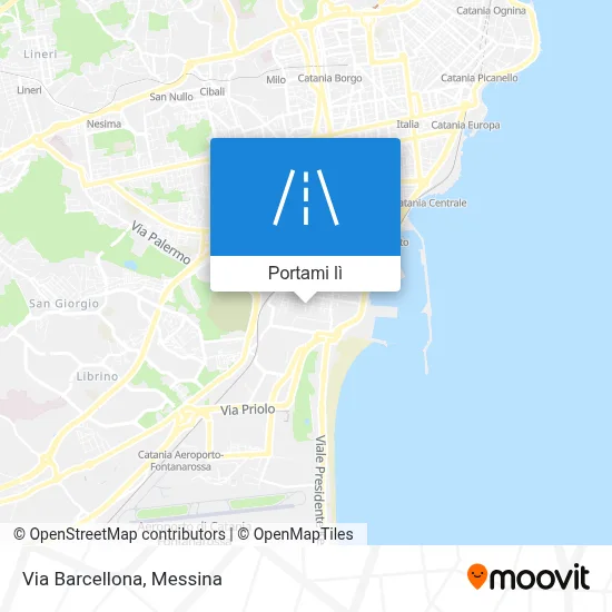 Mappa Via Barcellona