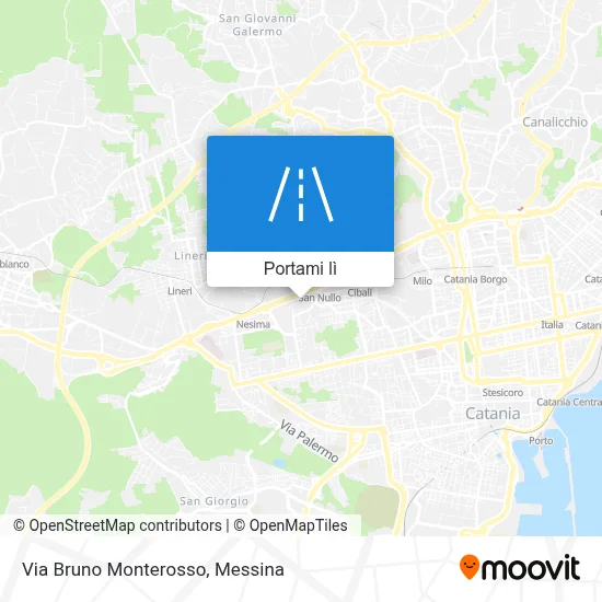 Mappa Via Bruno Monterosso