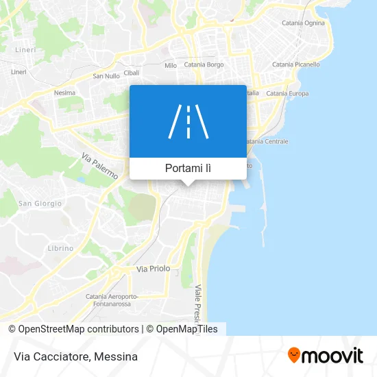 Mappa Via Cacciatore